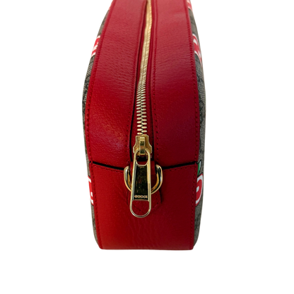 Gucci GG Supreme Apple Camera Bag Rot / sehr gut Gucci