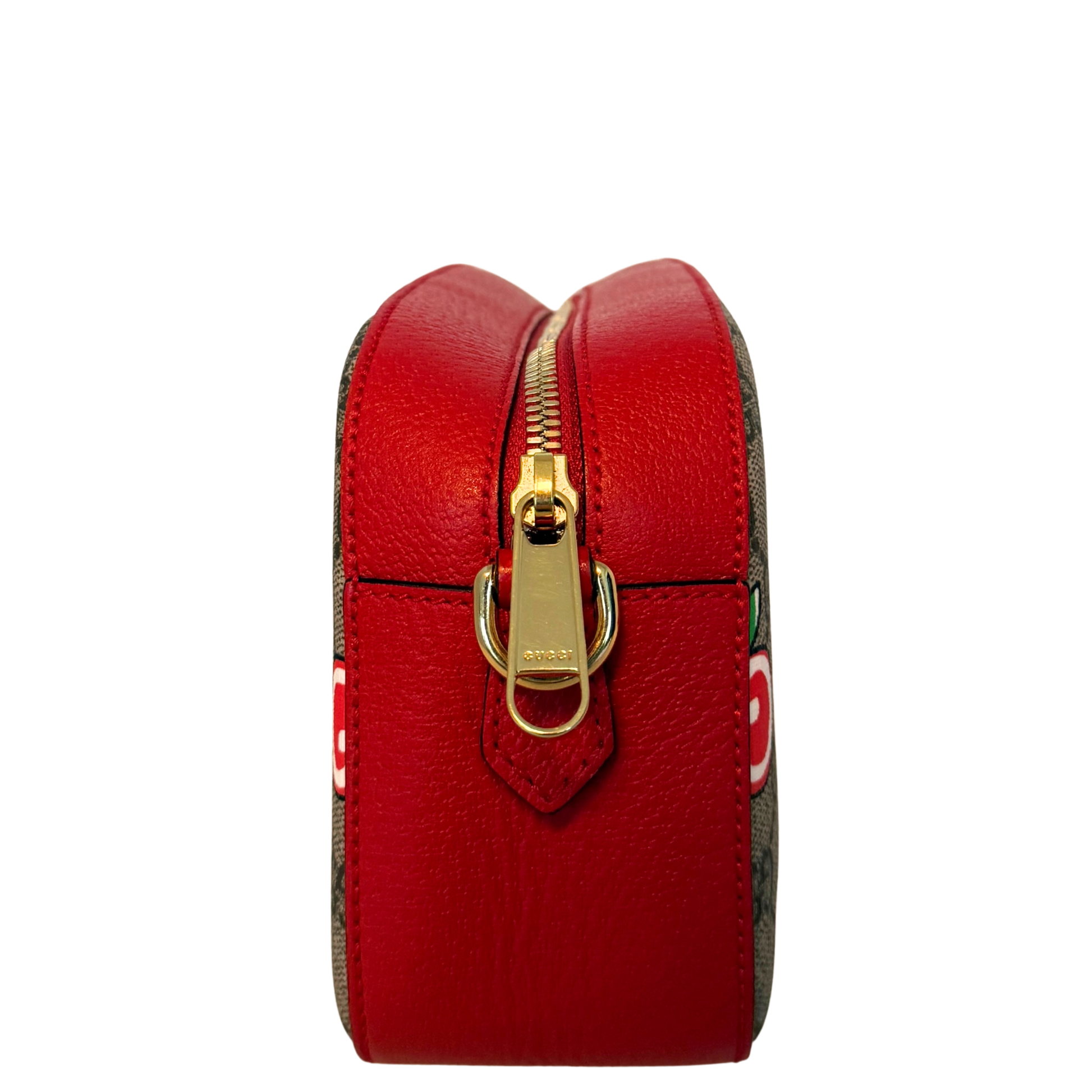 Gucci GG Supreme Apple Camera Bag Rot / sehr gut Gucci