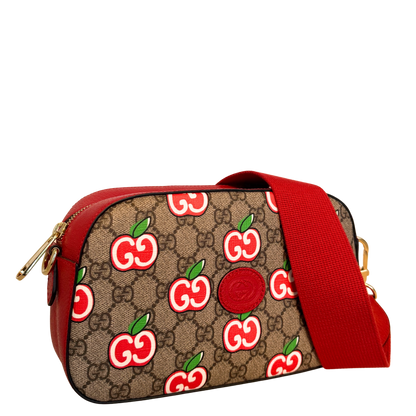 Gucci GG Supreme Apple Camera Bag Rot / sehr gut Gucci