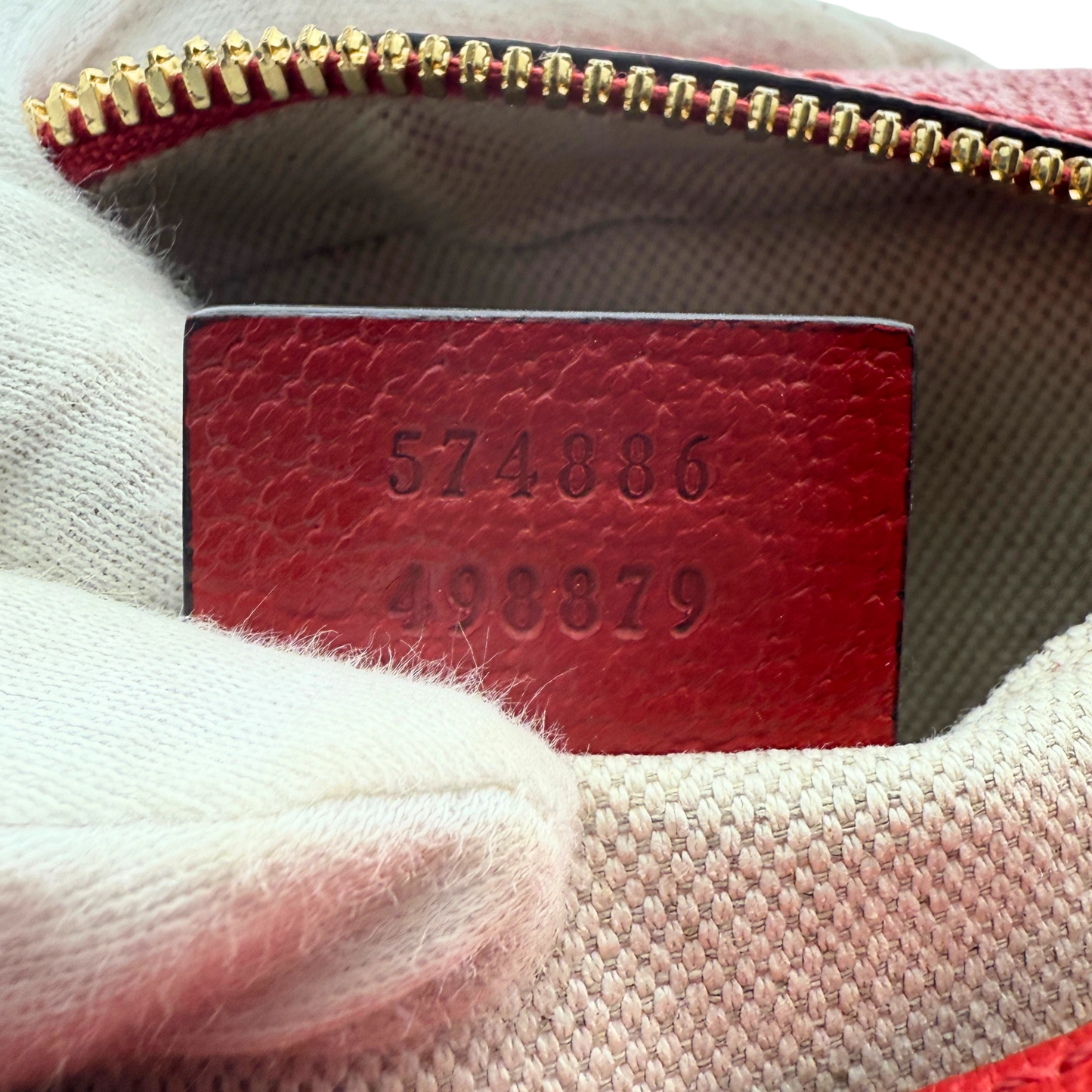 Gucci GG Supreme Apple Camera Bag Rot / sehr gut Gucci