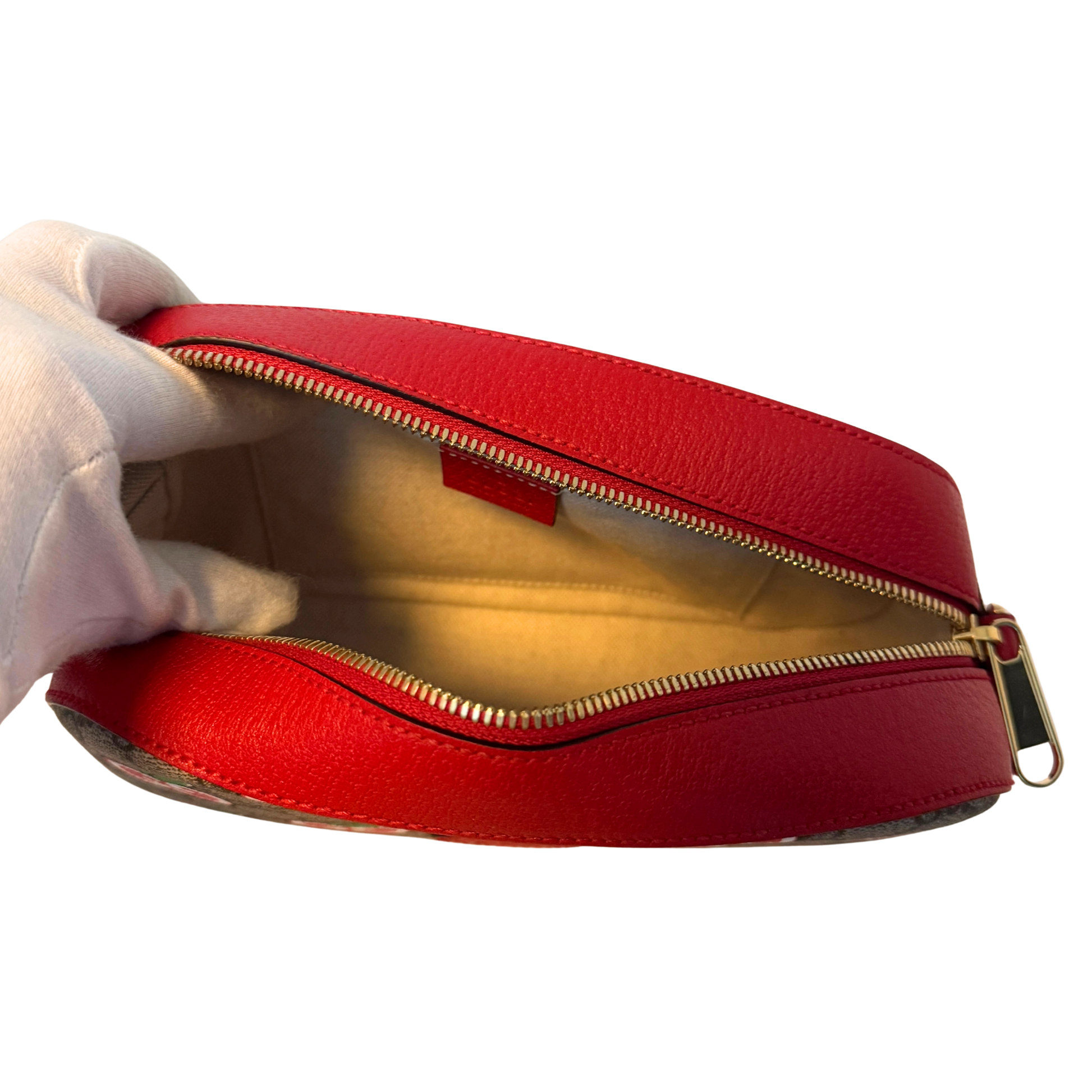 Gucci GG Supreme Apple Camera Bag Rot / sehr gut Gucci