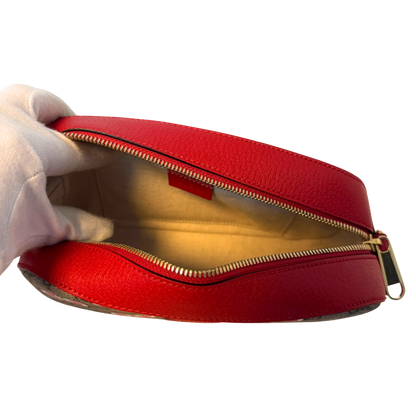 Gucci GG Supreme Apple Camera Bag Rot / sehr gut Gucci