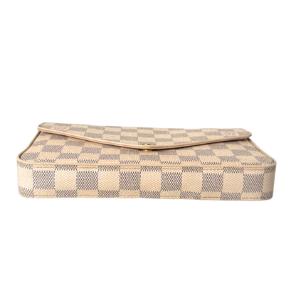 Louis Vuitton Félicie Pochette Damier Azur Canvas N40491 Beige / gut Louis Vuitton