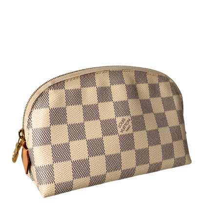 Louis Vuitton Cosmetic Pouch PM Damier Azur N60024 Beige / sehr gut Louis Vuitton