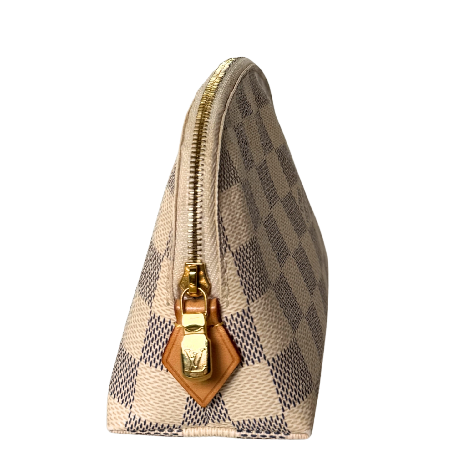 Louis Vuitton Cosmetic Pouch PM Damier Azur N60024 Beige / sehr gut Louis Vuitton