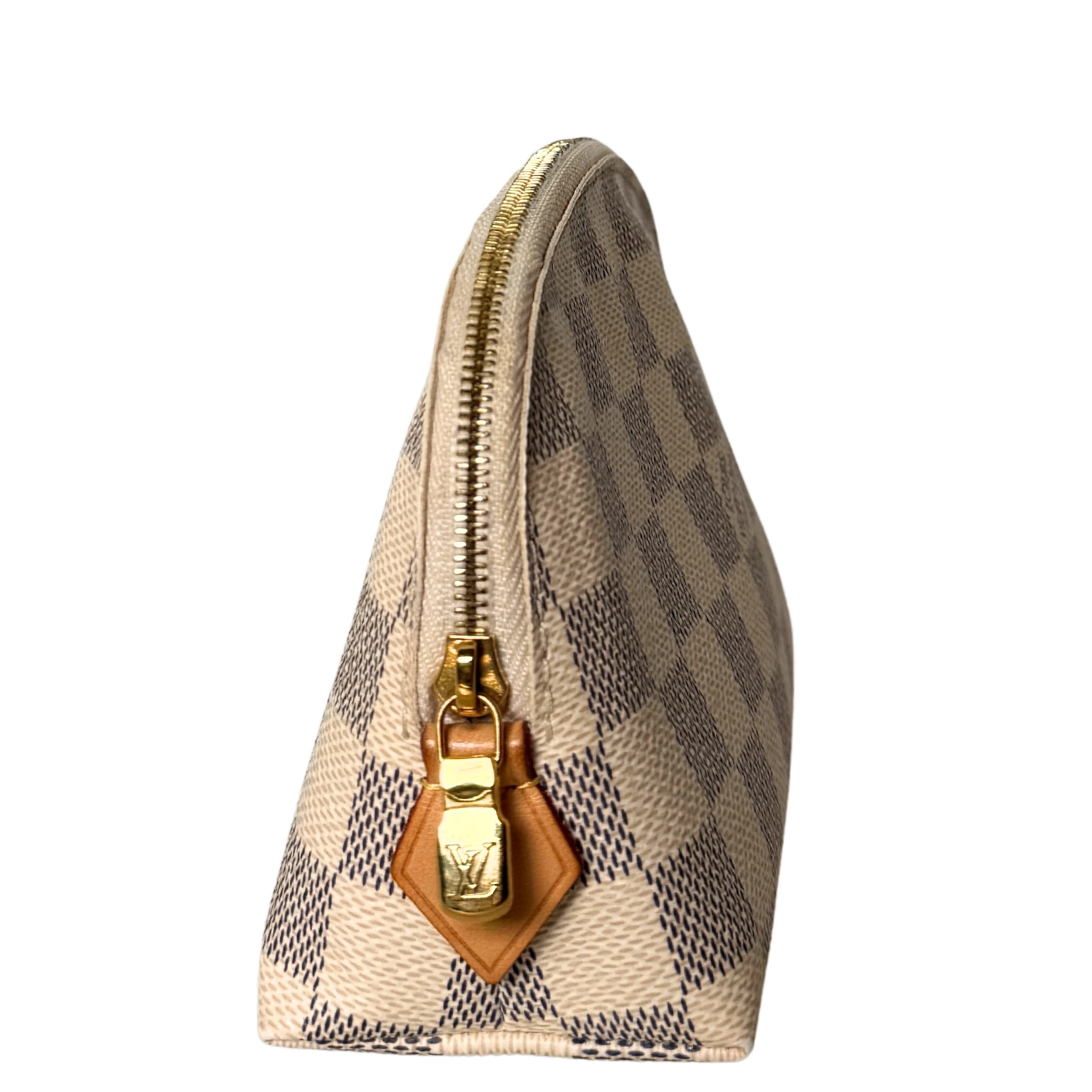 Louis Vuitton Cosmetic Pouch PM Damier Azur N60024 Beige / sehr gut Louis Vuitton