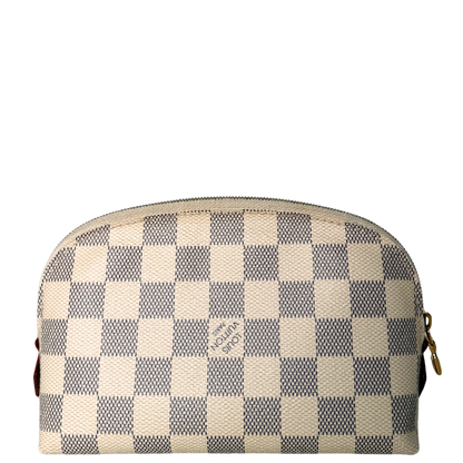 Louis Vuitton Cosmetic Pouch PM Damier Azur N60024 Beige / sehr gut Louis Vuitton