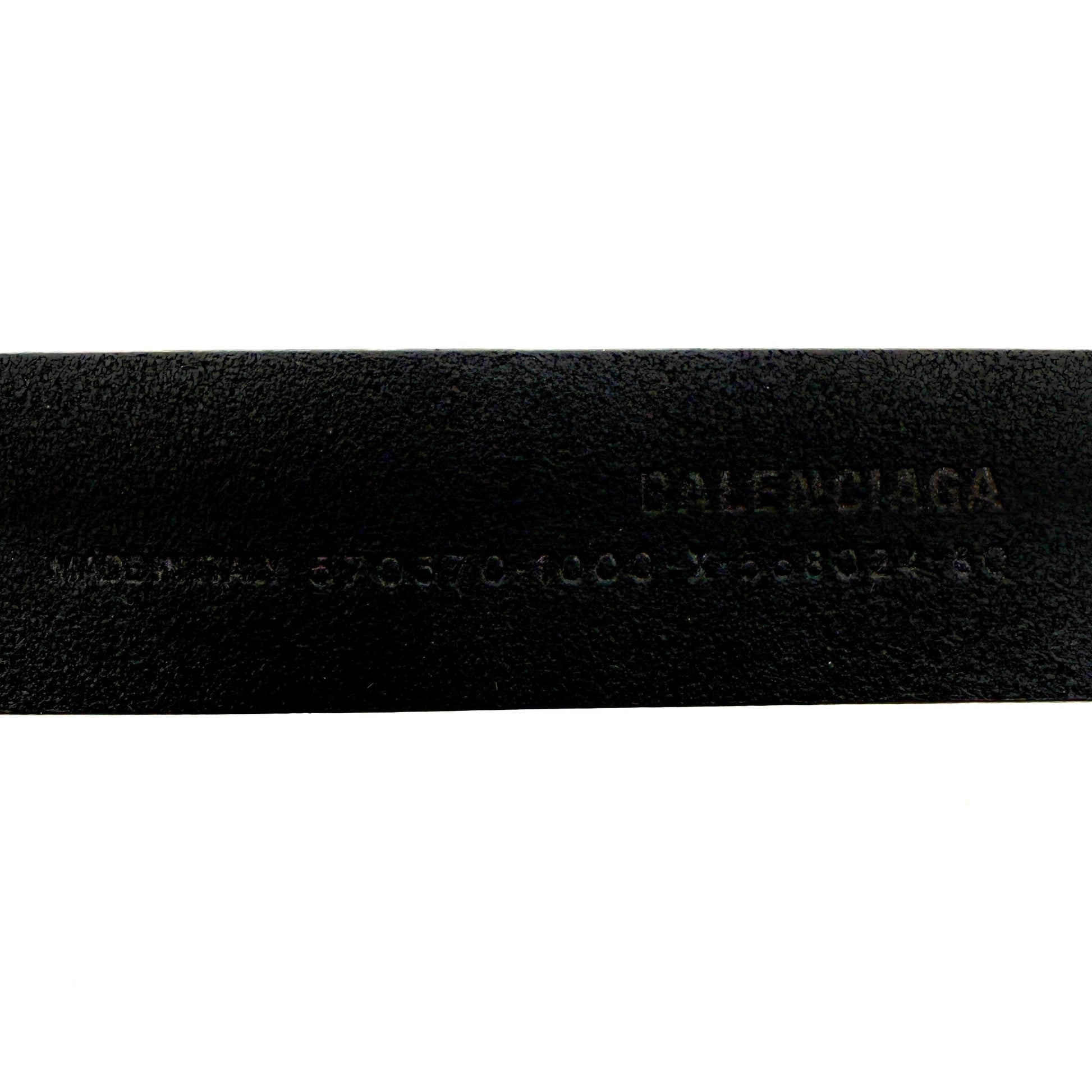 Balenciaga BB Buckle Gürtel 80cm Schwarz / sehr gut Balenciaga