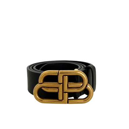 Balenciaga BB Buckle Gürtel 80cm Schwarz / sehr gut Balenciaga