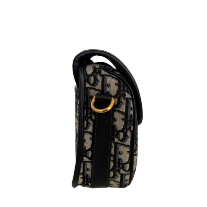 Dior Bobby Tasche Medium Dior Oblique Jacquard Blau mit zusätzlichem Schulterriemen / neuwertig Dior