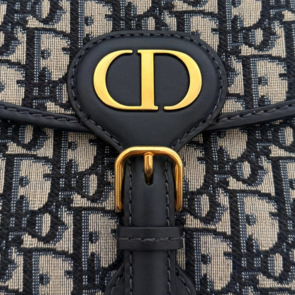 Dior Bobby Tasche Medium Dior Oblique Jacquard Blau mit zusätzlichem Schulterriemen / neuwertig Dior