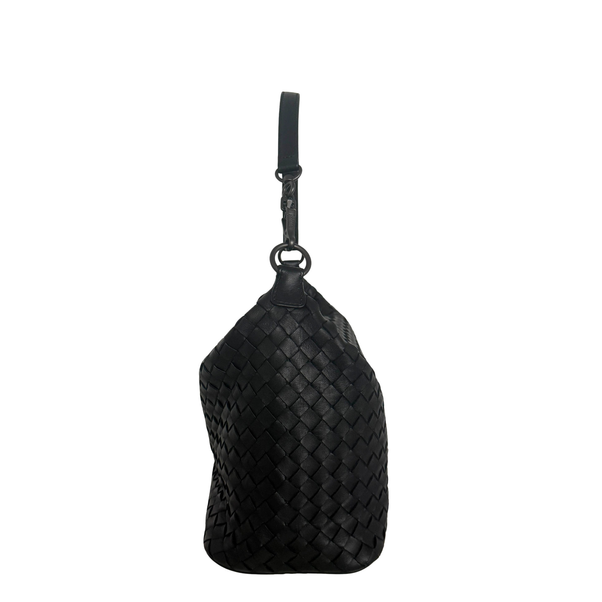 Bottega Veneta Intrecciato Leder Handtasche Schwarz / neuwertig Bottega Veneta