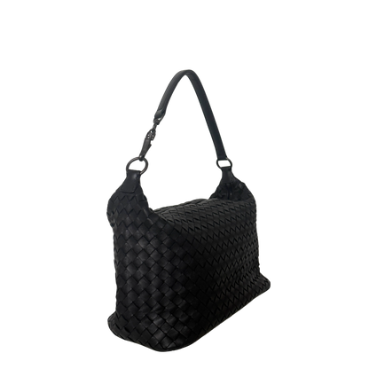 Bottega Veneta Intrecciato Leder Handtasche Schwarz / neuwertig Bottega Veneta