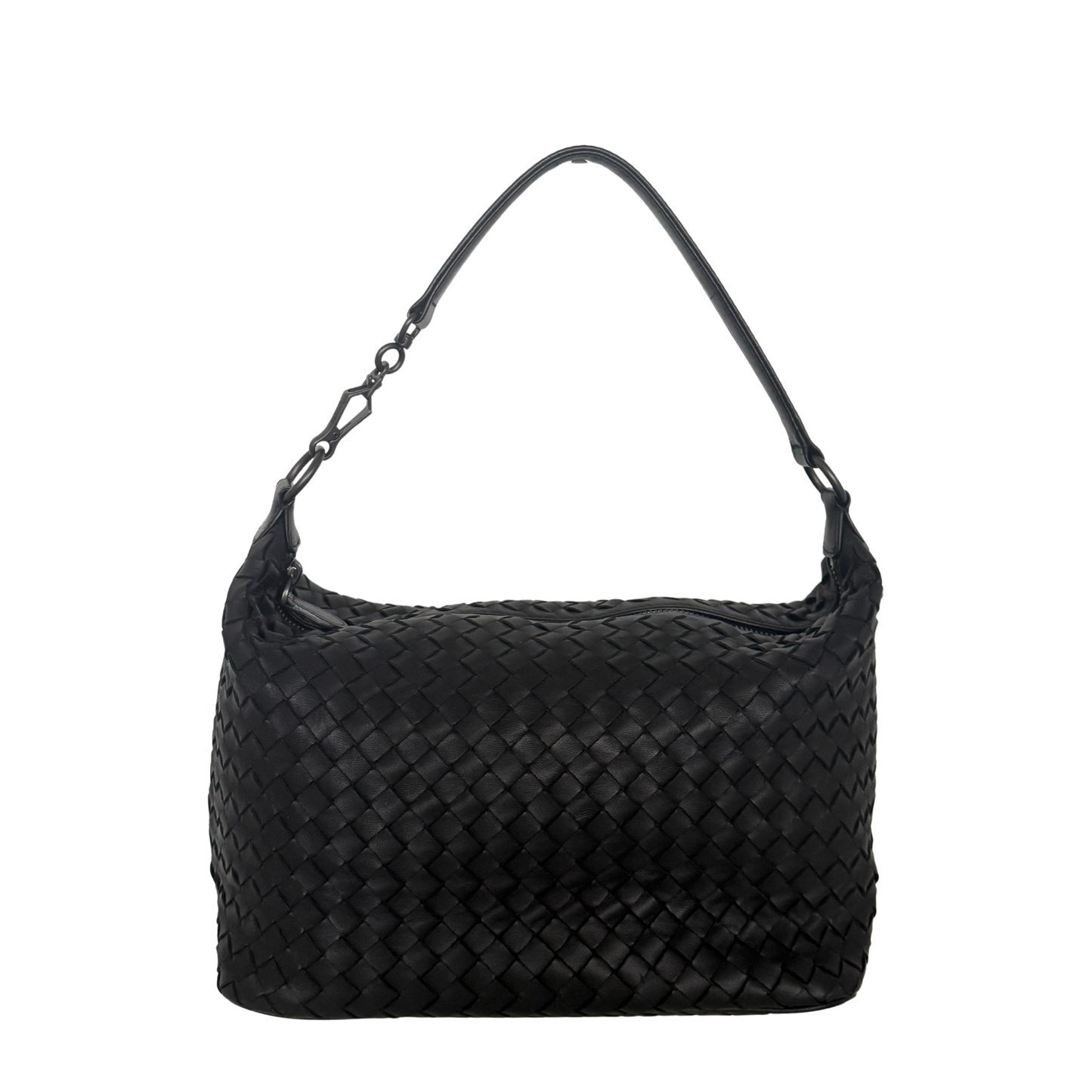Bottega Veneta Intrecciato Leder Handtasche Schwarz / neuwertig Bottega Veneta