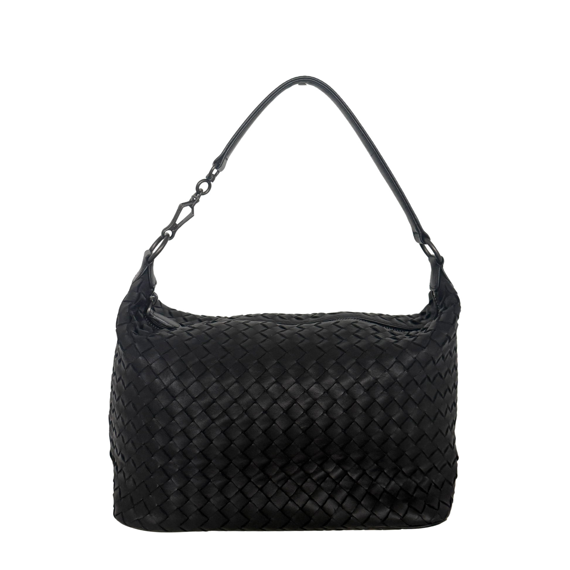 Bottega Veneta Intrecciato Leder Handtasche Schwarz / neuwertig Bottega Veneta
