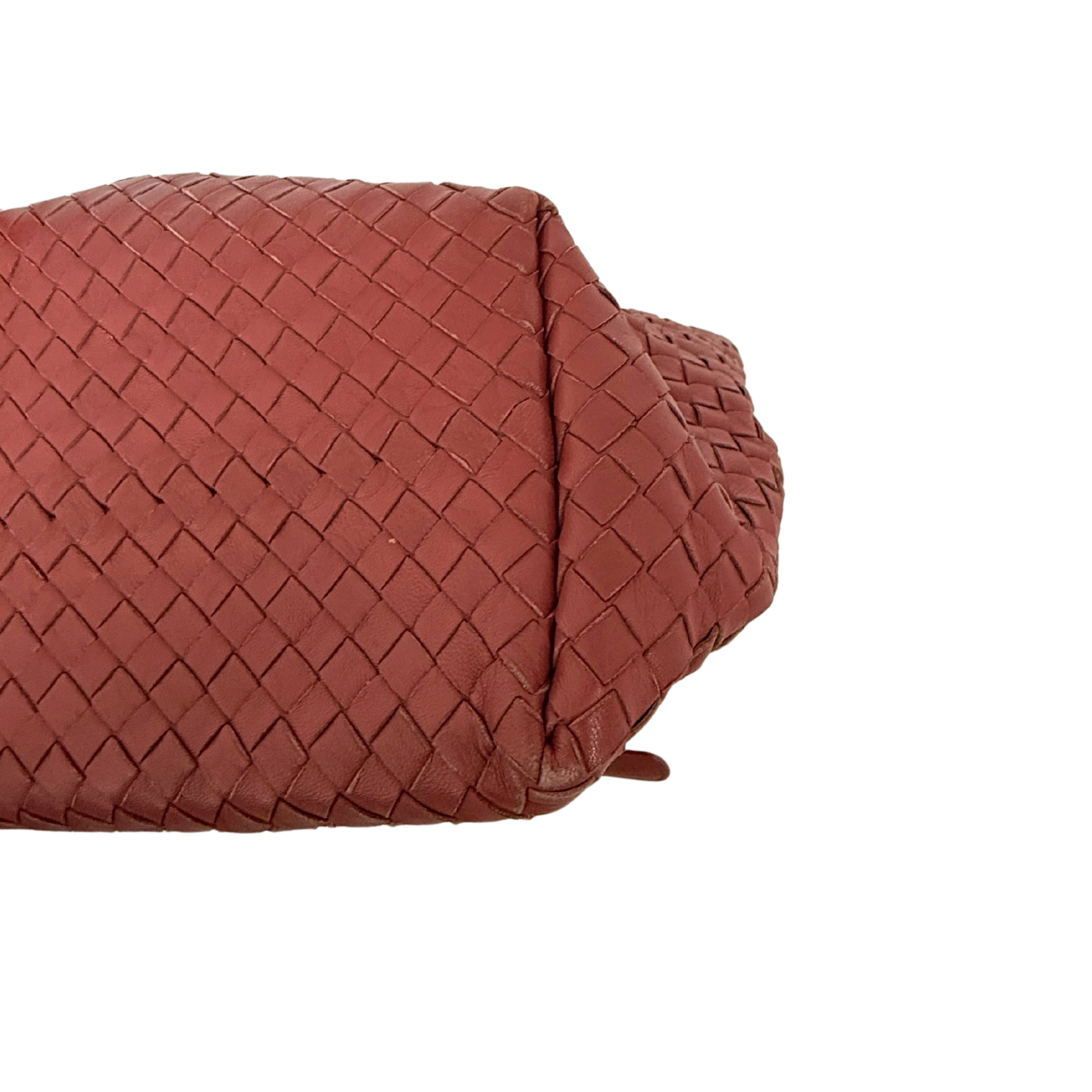 Bottega Veneta Garda Tote Bag Intrecciato Leder Rostrot / gut Bottega Veneta