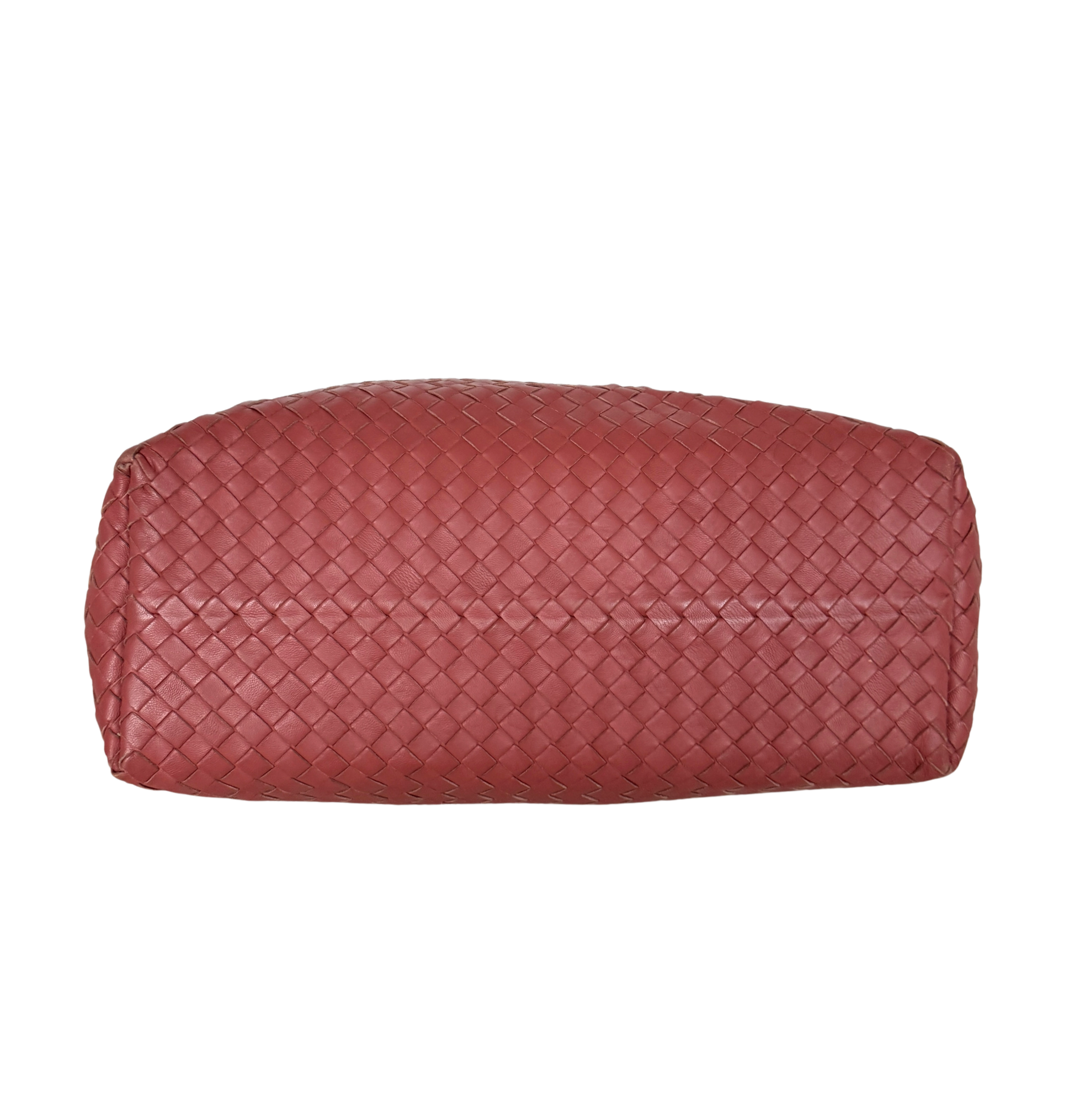 Bottega Veneta Garda Tote Bag Intrecciato Leder Rostrot / gut Bottega Veneta
