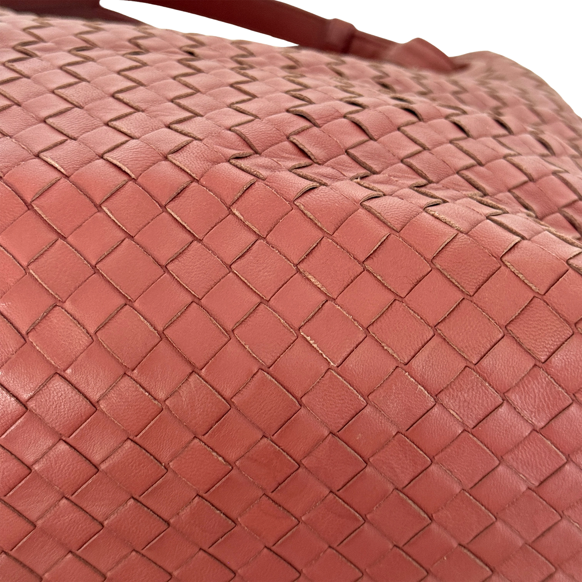 Bottega Veneta Garda Tote Bag Intrecciato Leder Rostrot / gut Bottega Veneta