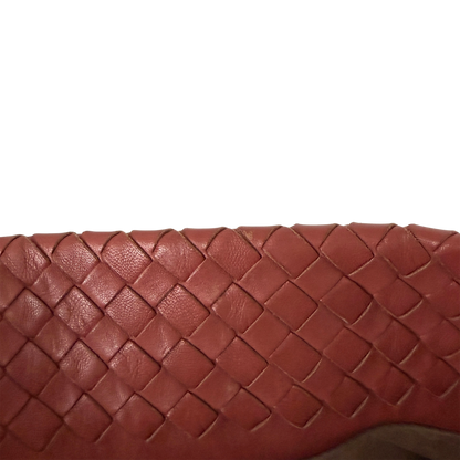 Bottega Veneta Garda Tote Bag Intrecciato Leder Rostrot / gut Bottega Veneta