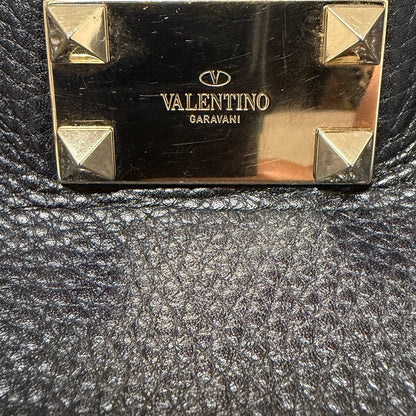Valentino Garavani Rockstud mit Pochette Handtasche Schwarz / sehr gut Valentino