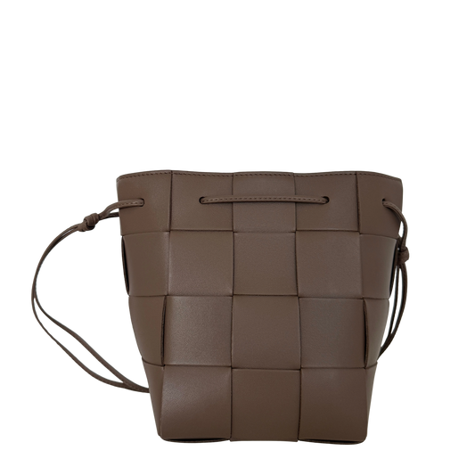 Bottega Veneta Cassete Bucket Bag Small Taupe / neuwertig Bottega Veneta