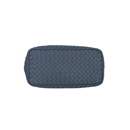 Bottega Veneta Intrecciato Leder Handtasche Blau / neuwertig Bottega Veneta