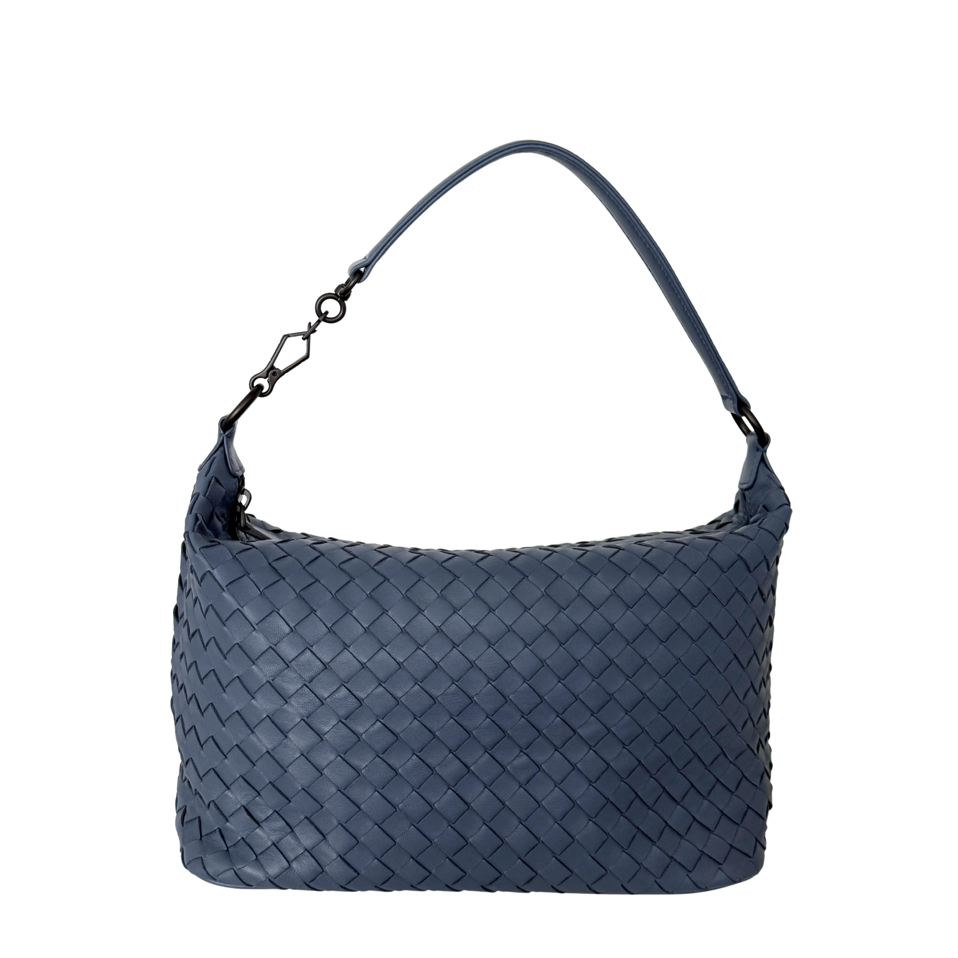 Bottega Veneta Intrecciato Leder Handtasche Blau / neuwertig Bottega Veneta