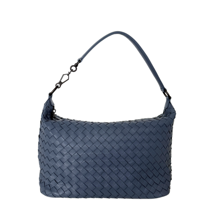 Bottega Veneta Intrecciato Leder Handtasche Blau / neuwertig Bottega Veneta