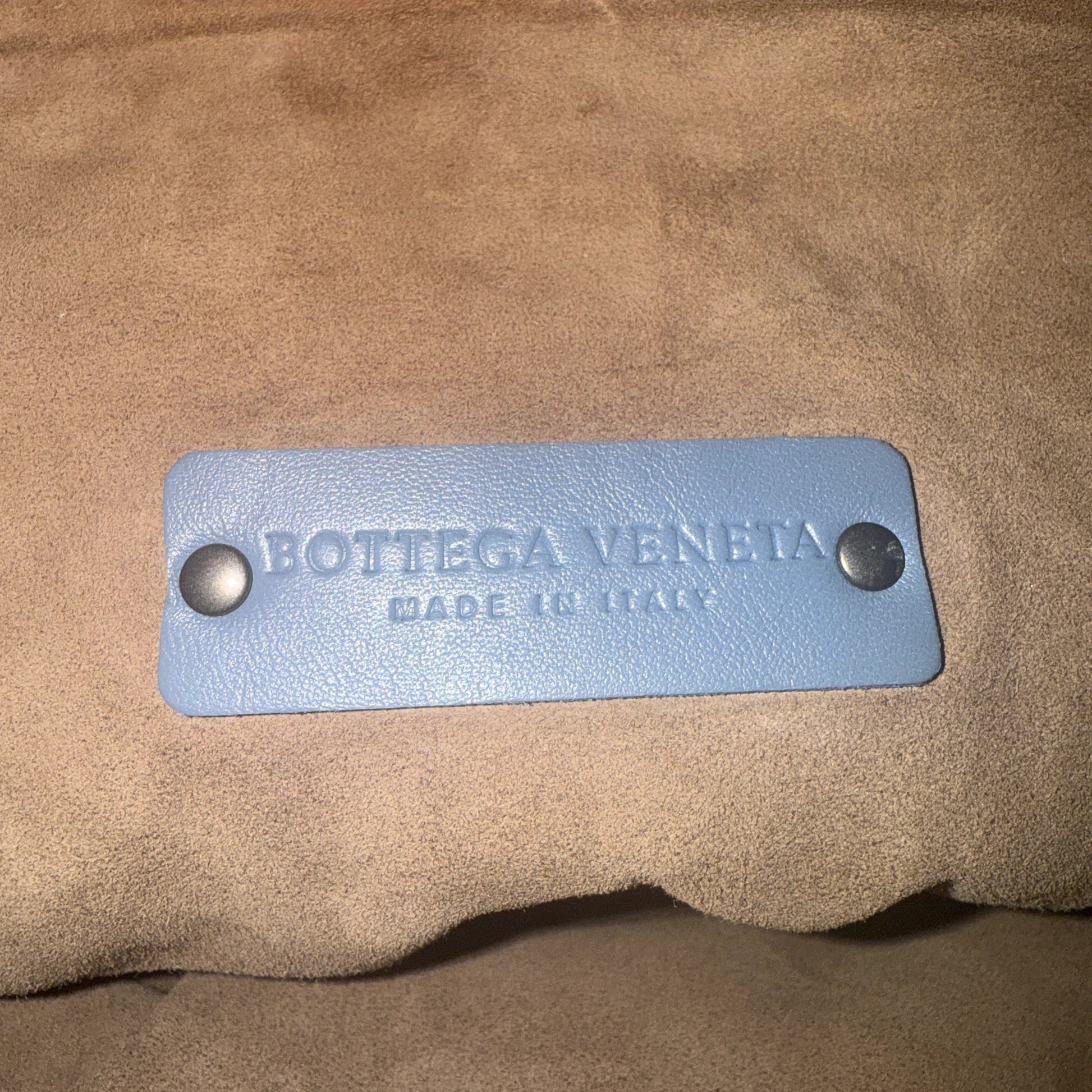 Bottega Veneta Intrecciato Leder Handtasche Blau / neuwertig Bottega Veneta
