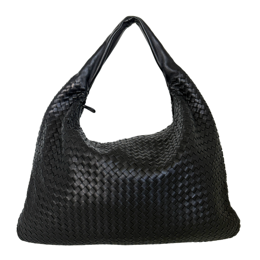 Bottega Veneta Veneta-Tasche Schwarz / neuwertig Echtheitscheck