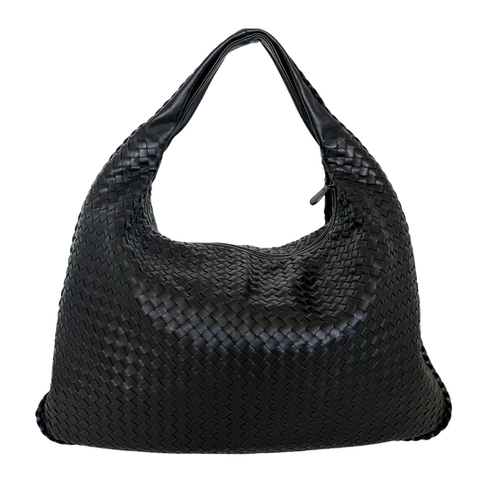Bottega Veneta Veneta-Tasche Schwarz / neuwertig Echtheitscheck