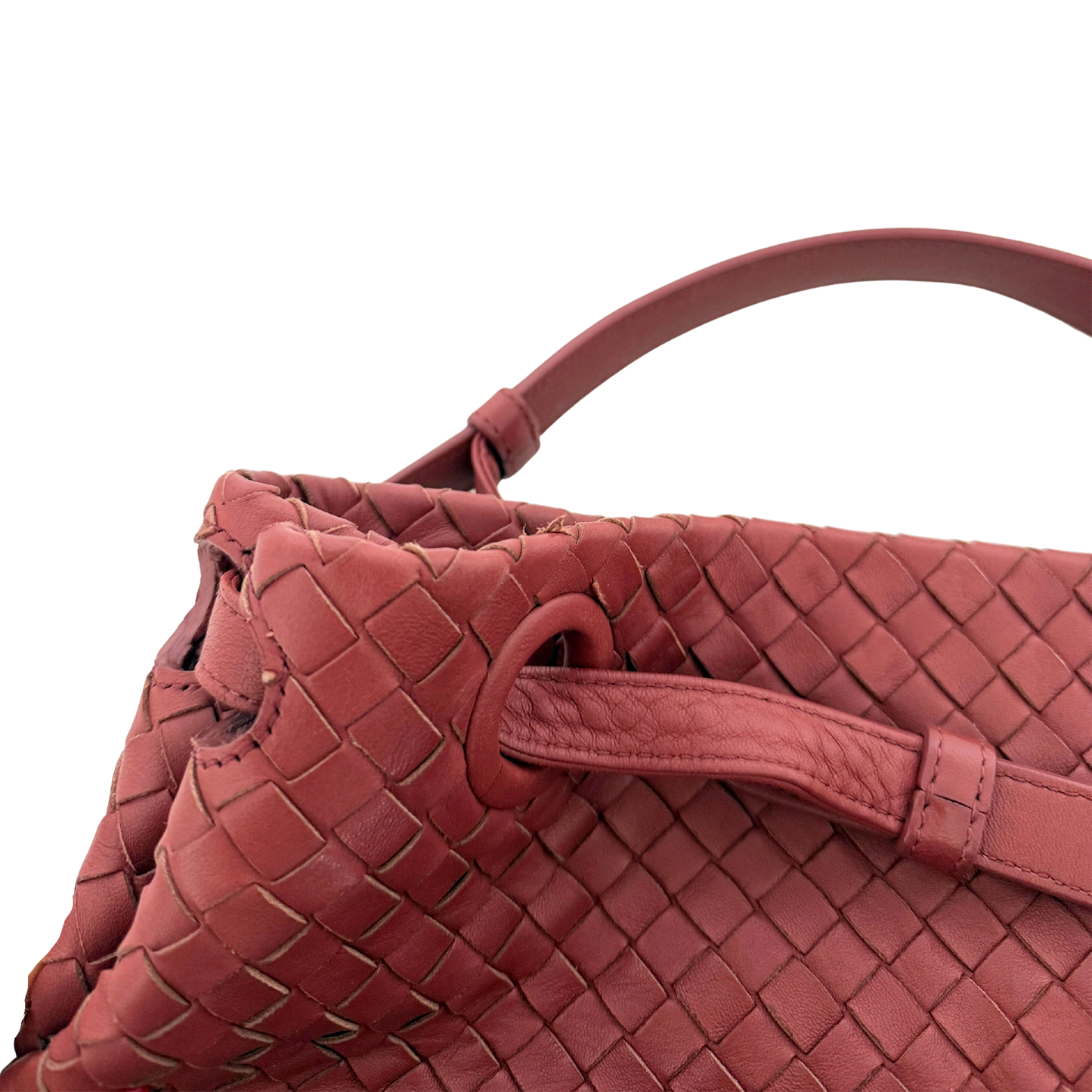 Bottega Veneta Garda Tote Bag Intrecciato Leder Rostrot / gut Bottega Veneta