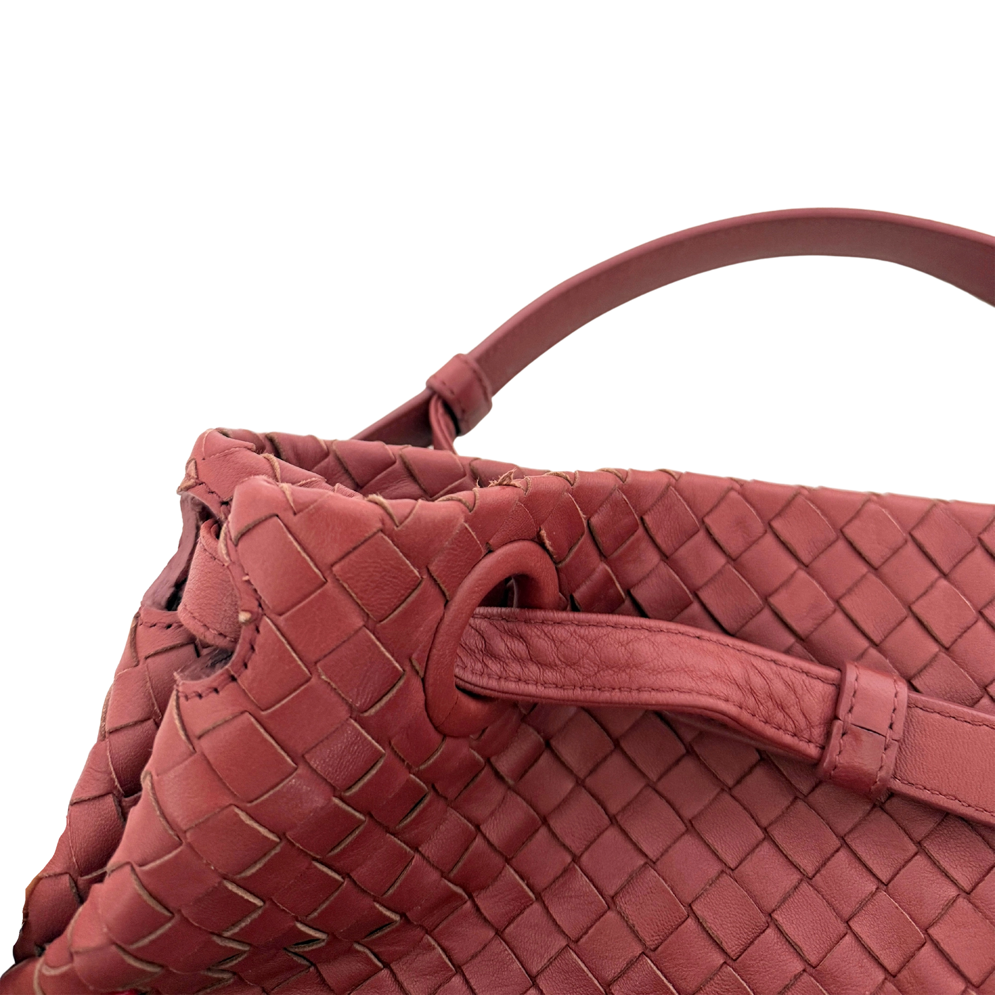 Bottega Veneta Garda Tote Bag Intrecciato Leder Rostrot / gut Bottega Veneta