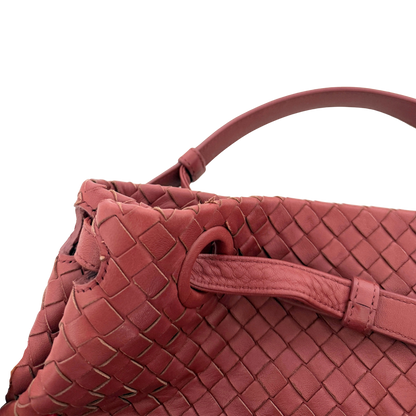 Bottega Veneta Garda Tote Bag Intrecciato Leder Rostrot / gut Bottega Veneta