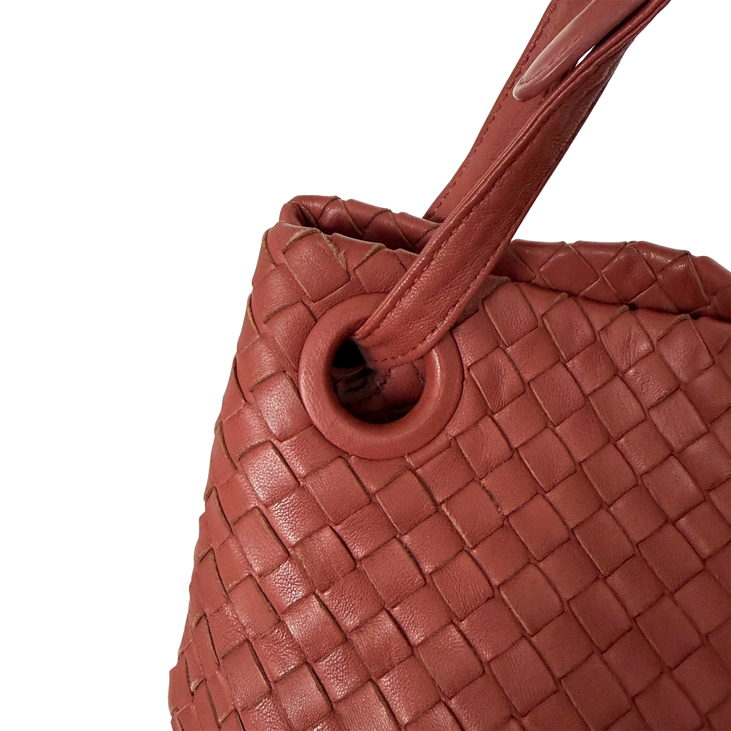 Bottega Veneta Garda Tote Bag Intrecciato Leder Rostrot / gut Bottega Veneta