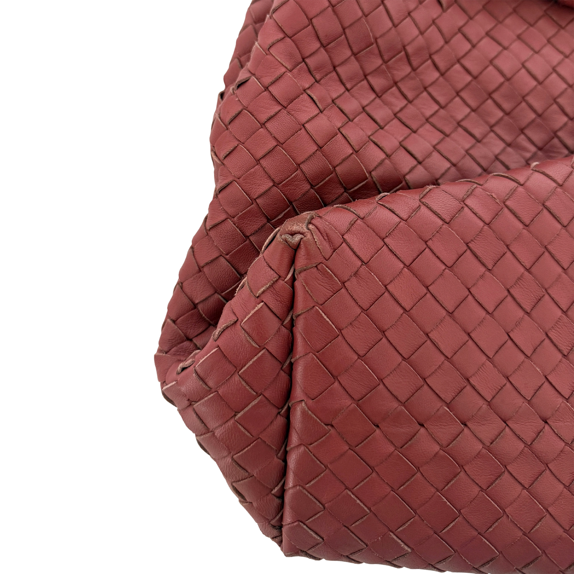 Bottega Veneta Garda Tote Bag Intrecciato Leder Rostrot / gut Bottega Veneta