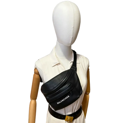 Balenciaga Everyday Beltpack Bag  schwarz Leder / sehr gut Balenciaga