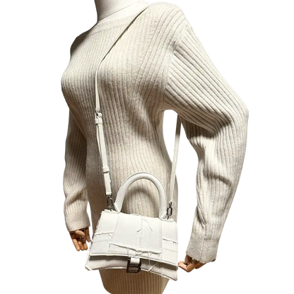 Balenciaga Hourglass S Small frayed denim limited weiß / neuwertig Balenciaga