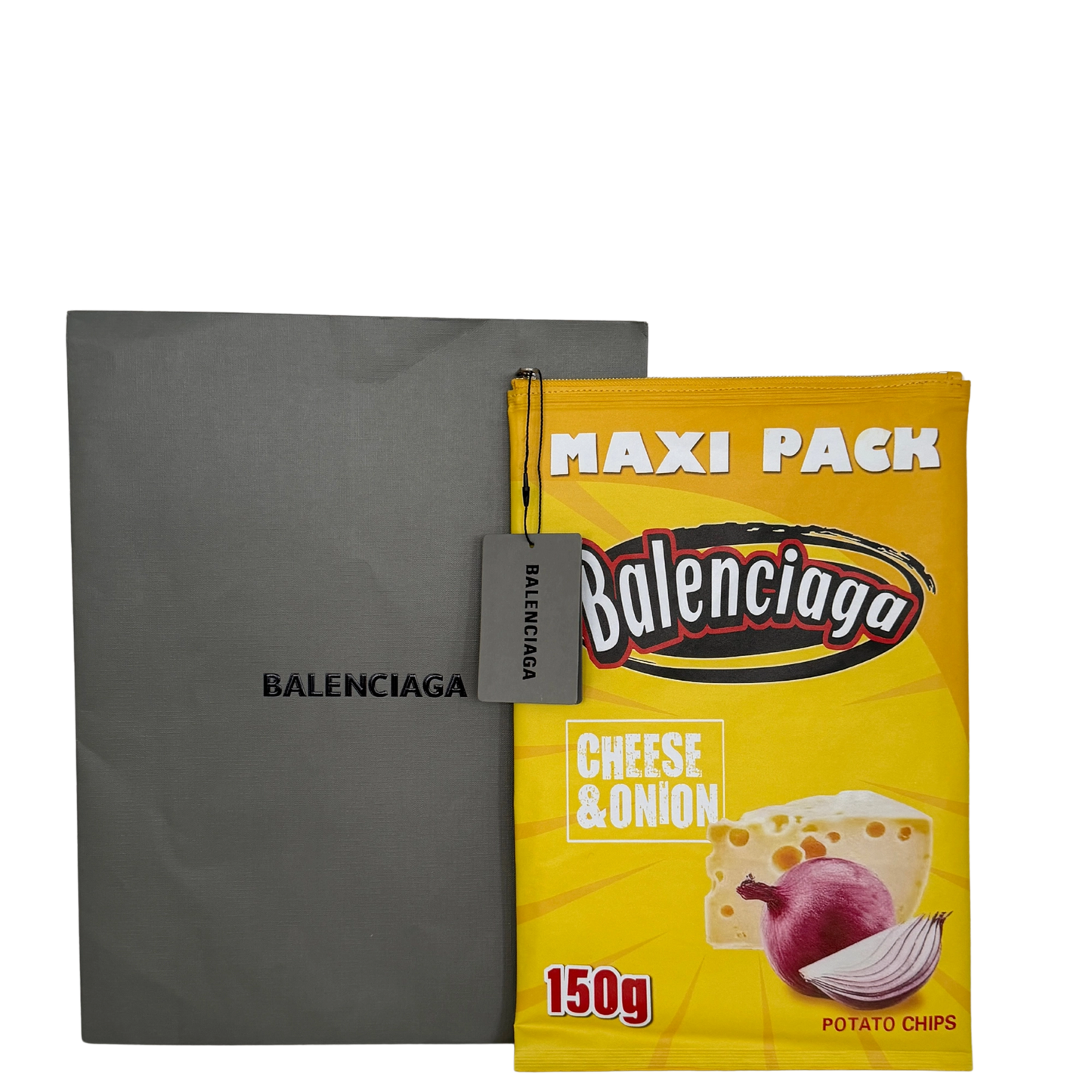 Balenciaga glänzende Lammleder Chips Tasche gelb 150g / sehr gut Balenciaga