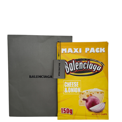 Balenciaga glänzende Lammleder Chips Tasche gelb 150g / sehr gut Balenciaga