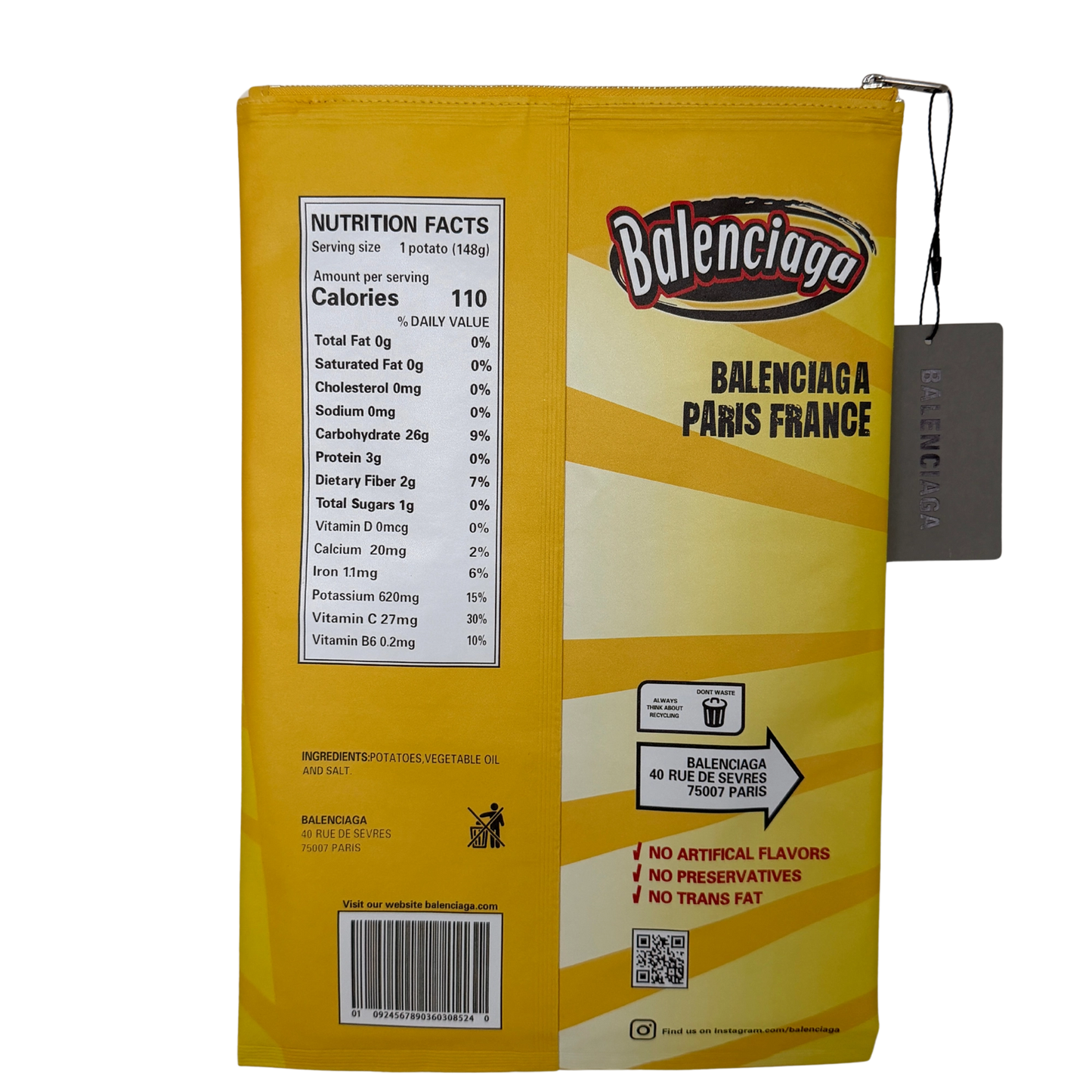 Balenciaga glänzende Lammleder Chips Tasche gelb 150g / sehr gut Balenciaga