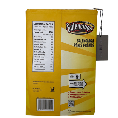 Balenciaga glänzende Lammleder Chips Tasche gelb 150g / sehr gut Balenciaga
