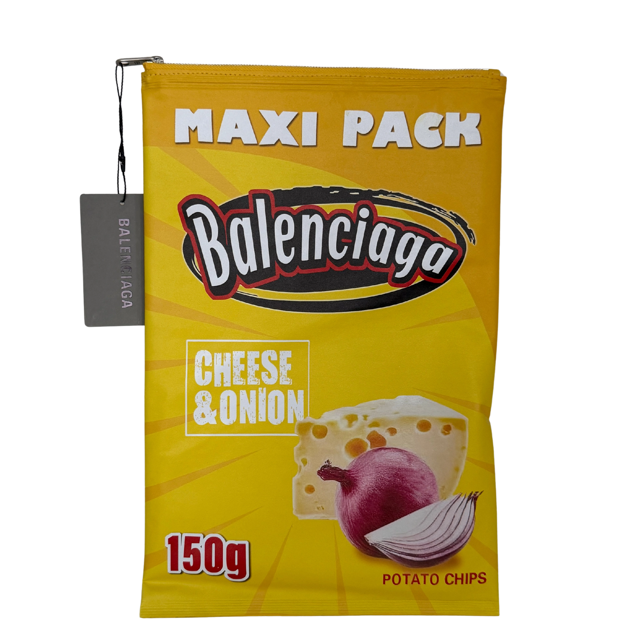 Balenciaga glänzende Lammleder Chips Tasche gelb 150g / sehr gut Balenciaga