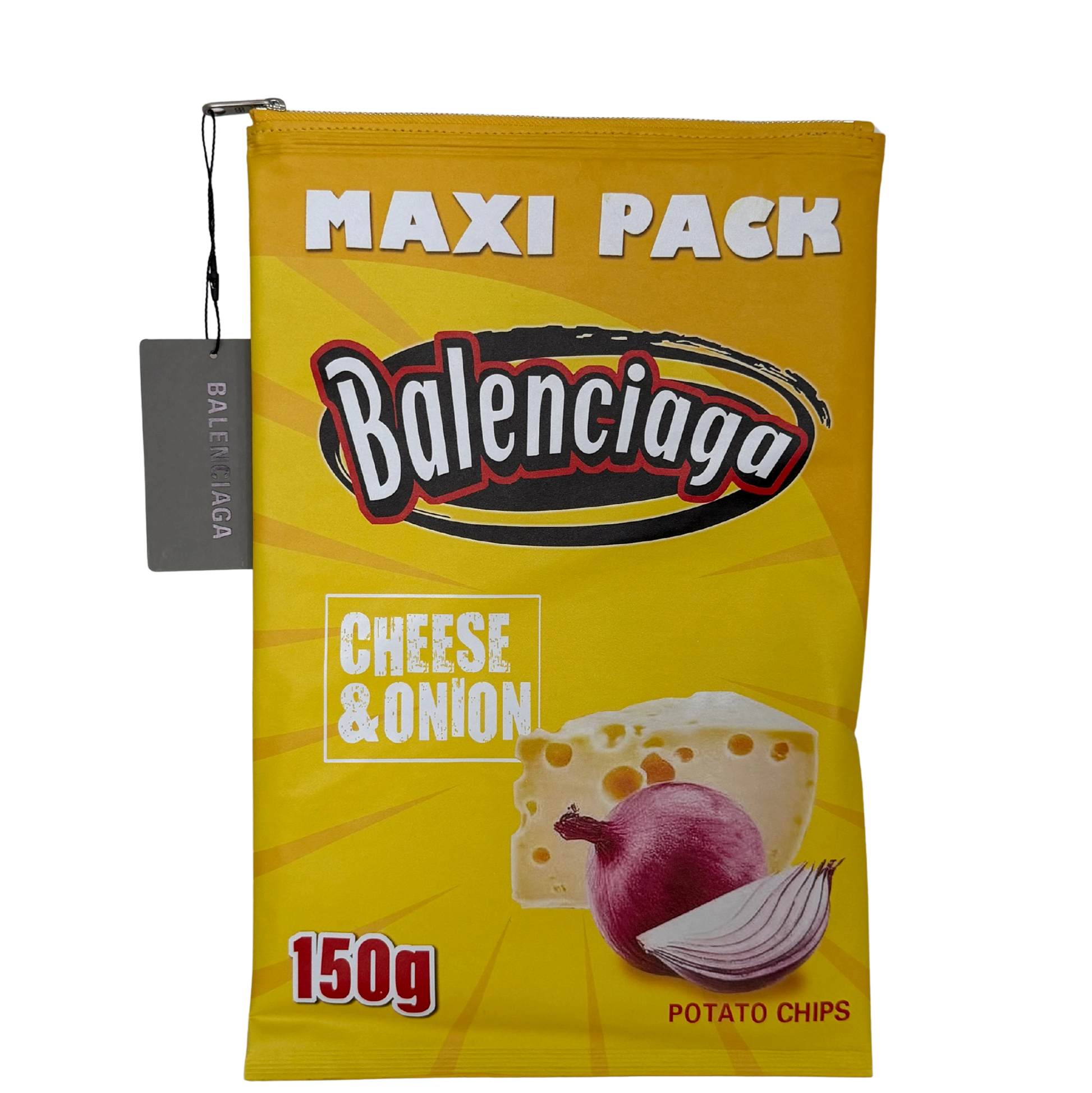 Balenciaga glänzende Lammleder Chips Tasche gelb 150g / sehr gut Balenciaga