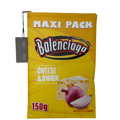 Balenciaga glänzende Lammleder Chips Tasche gelb 150g / sehr gut Balenciaga