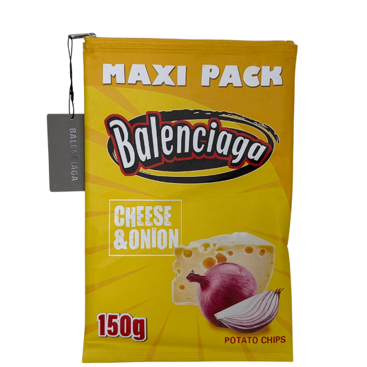 Balenciaga glänzende Lammleder Chips Tasche gelb 150g / sehr gut Balenciaga