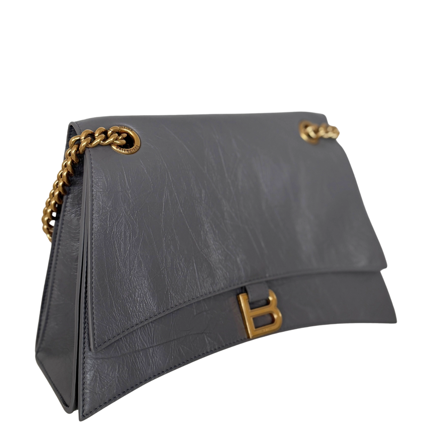 Balenciaga Crush Medium Chain Bag dunkelgrau/ neuwertig Balenciaga