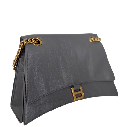 Balenciaga Crush Medium Chain Bag dunkelgrau/ neuwertig Balenciaga