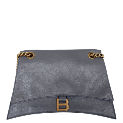 Balenciaga Crush Medium Chain Bag dunkelgrau/ neuwertig Balenciaga