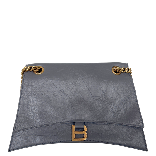 Balenciaga Crush Medium Chain Bag dunkelgrau/ neuwertig Balenciaga
